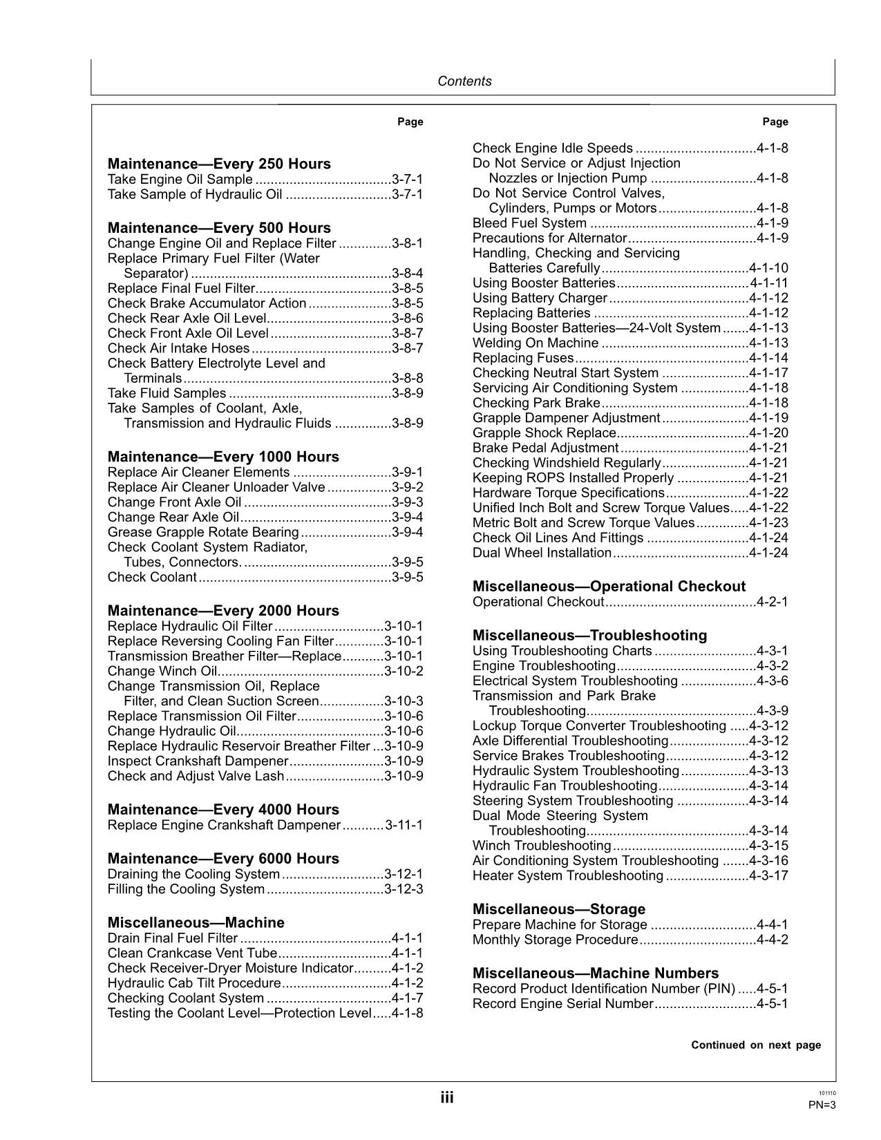 JOHN DEERE 848H SKIDDER  OPERATORS MANUAL