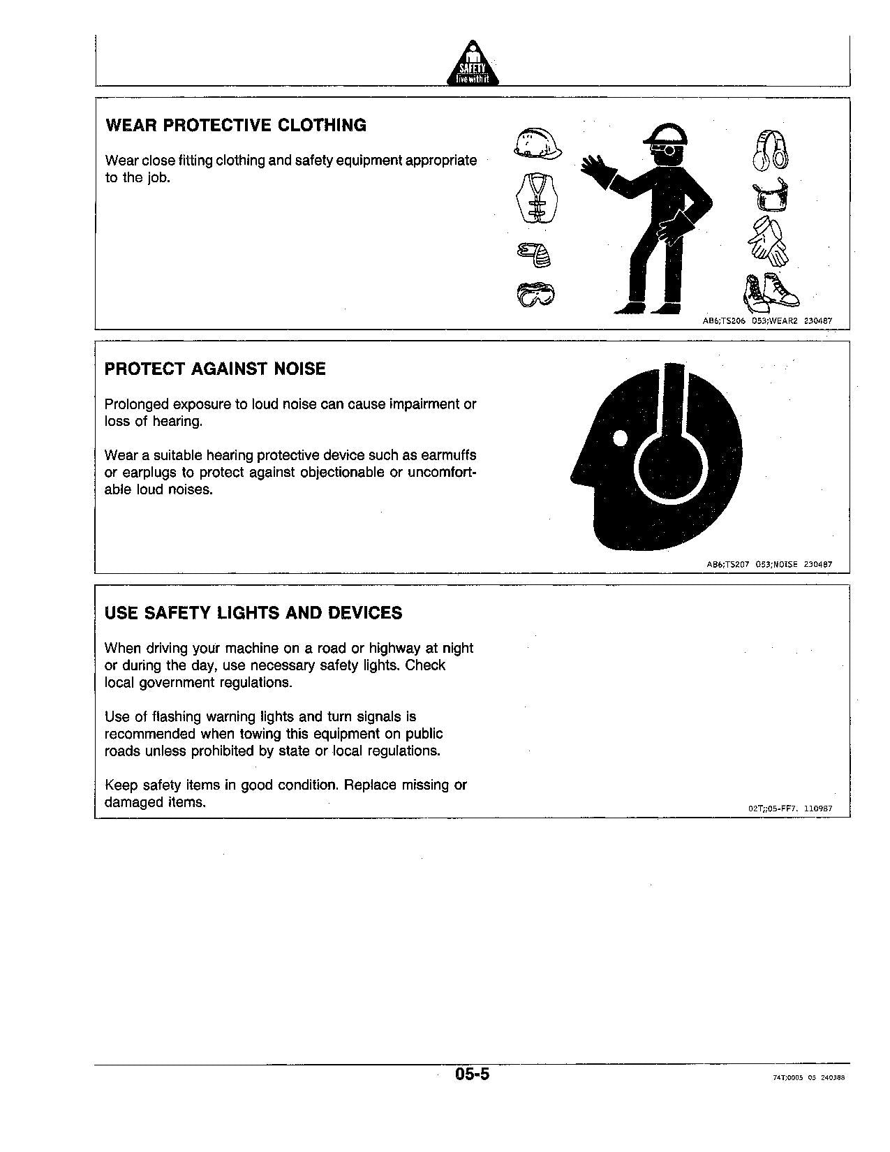 JOHN DEERE 440D 448D SKIDDER OPERATORS MANUAL