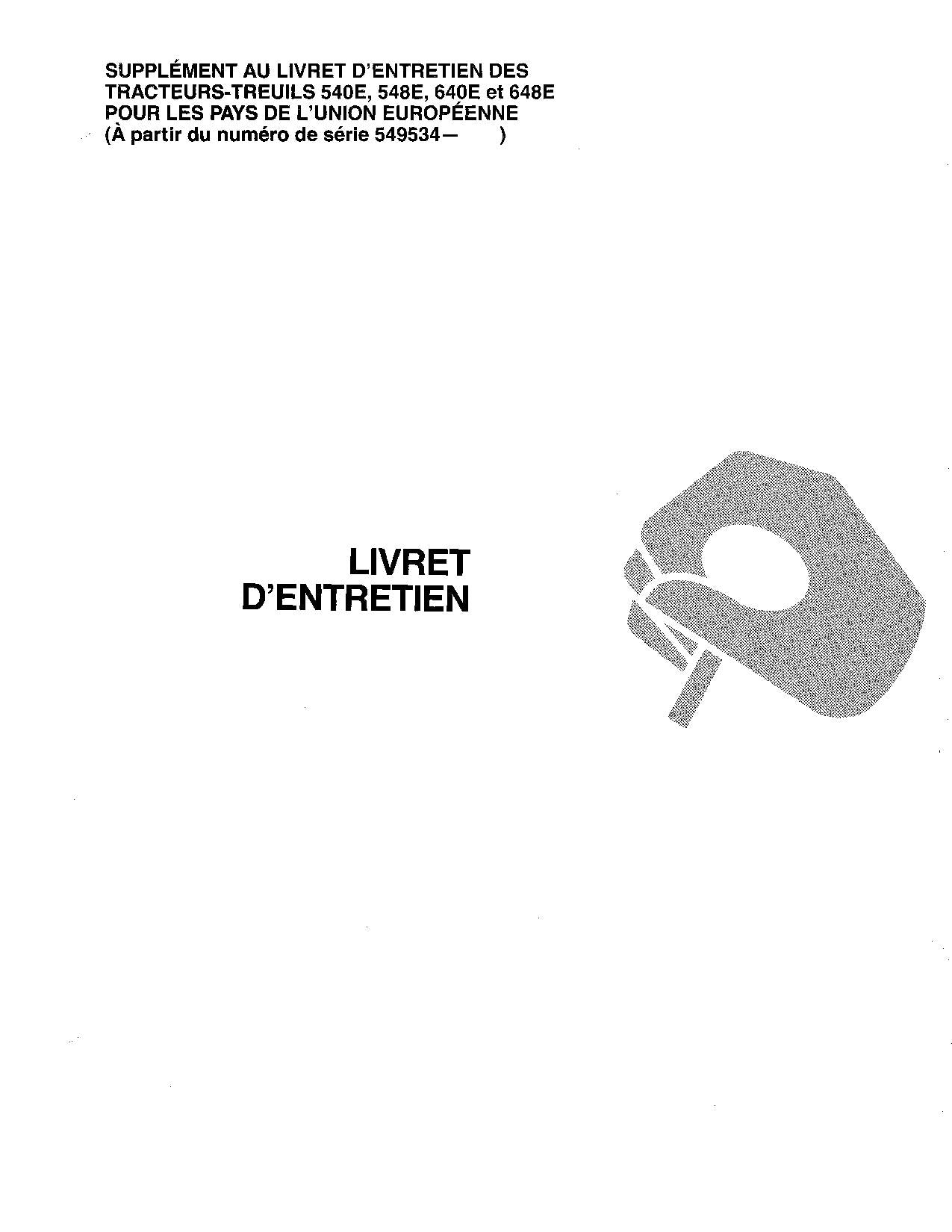 JOHN DEERE 540E 548E 640E 648E SKIDDER OPERATORS MANUAL