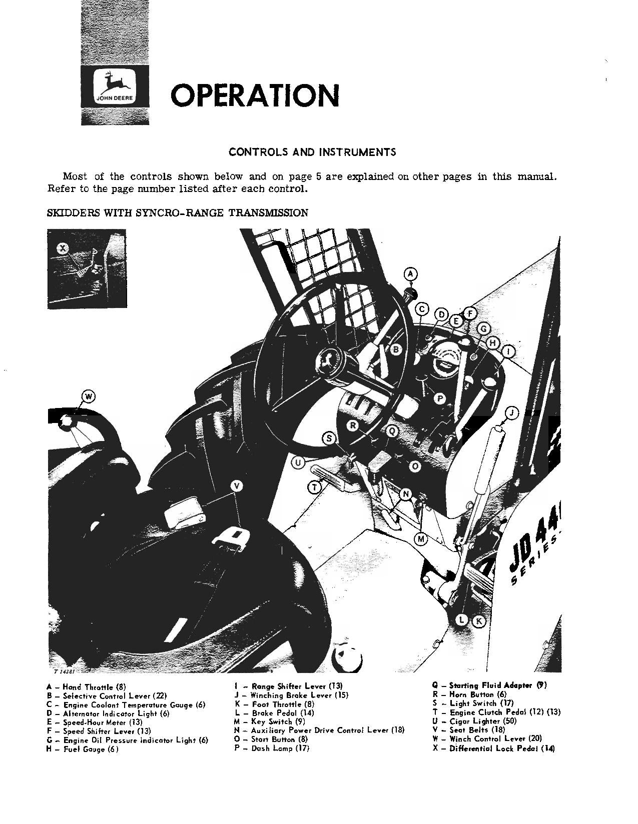 MANUEL D'UTILISATION DU DÉBUSQUEUR JOHN DEERE 440A