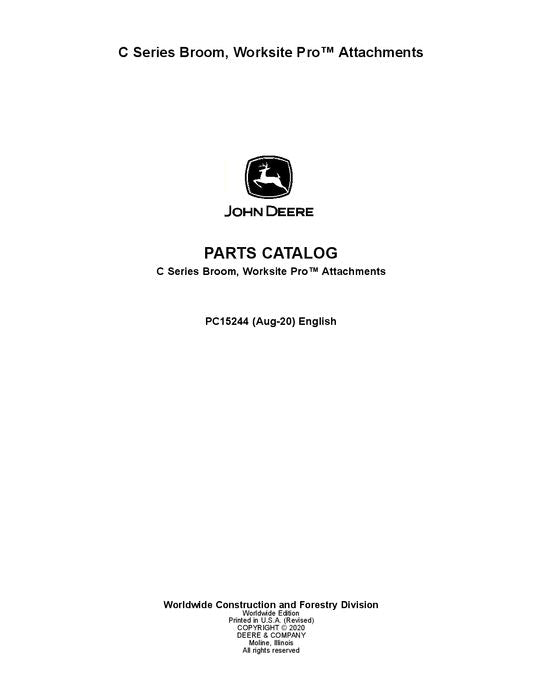 JOHN DEERE SKID STEER PARTS CATALOG MANUAL