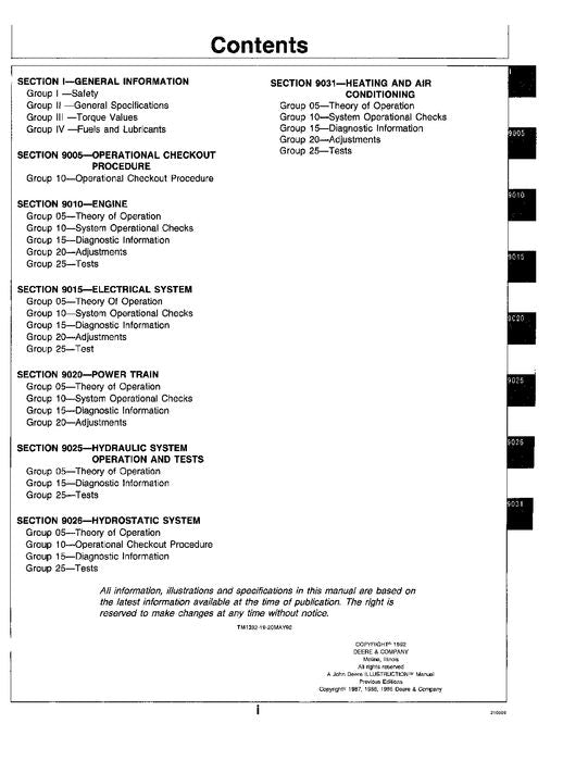 JOHN DEERE 750B 850B CRAWLER-BETRIEBSTEST-SERVICEHANDBUCH