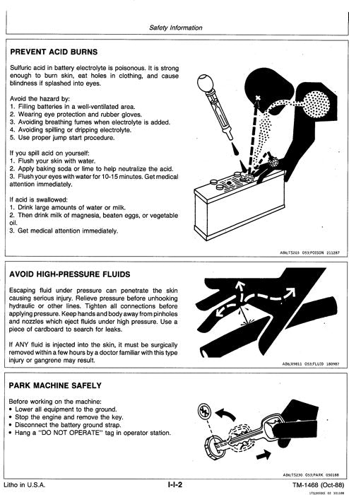 JOHN DEERE 410B 510B 410C 510C BACKHOE OPERATION TEST SERVICE MANUAL TM1468