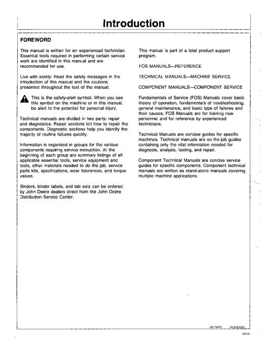 JOHN DEERE 210C 310C 315C 315CH BACKHOE OPERATION TEST SERVICE MANUAL #1