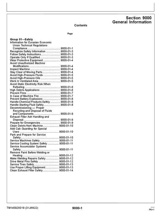 JOHN DEERE 644 G LOADER OPERATION TEST SERVICE MANUAL