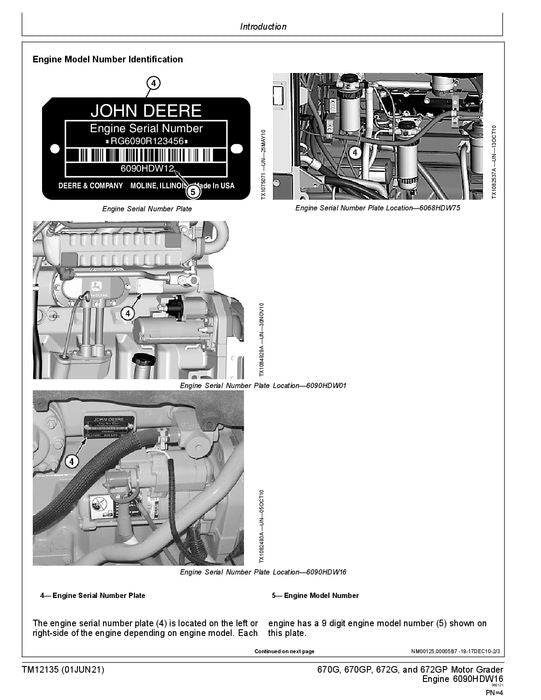 JOHN DEERE 770G 770GP 772G 772GP GRADER-BETRIEBSTEST-SERVICEHANDBUCH