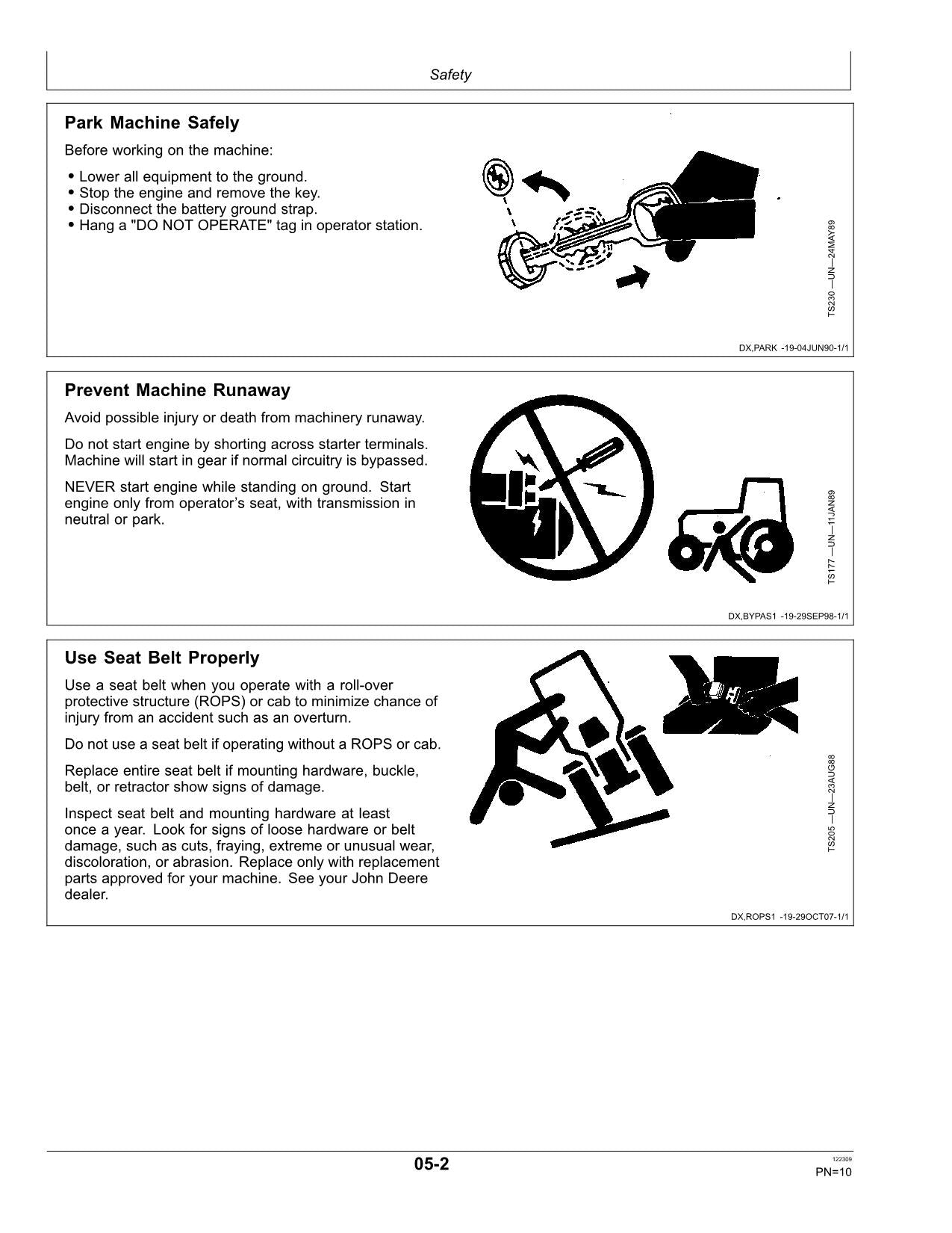 JOHN DEERE 4630 SPRAYER OPERATORS MANUAL #1