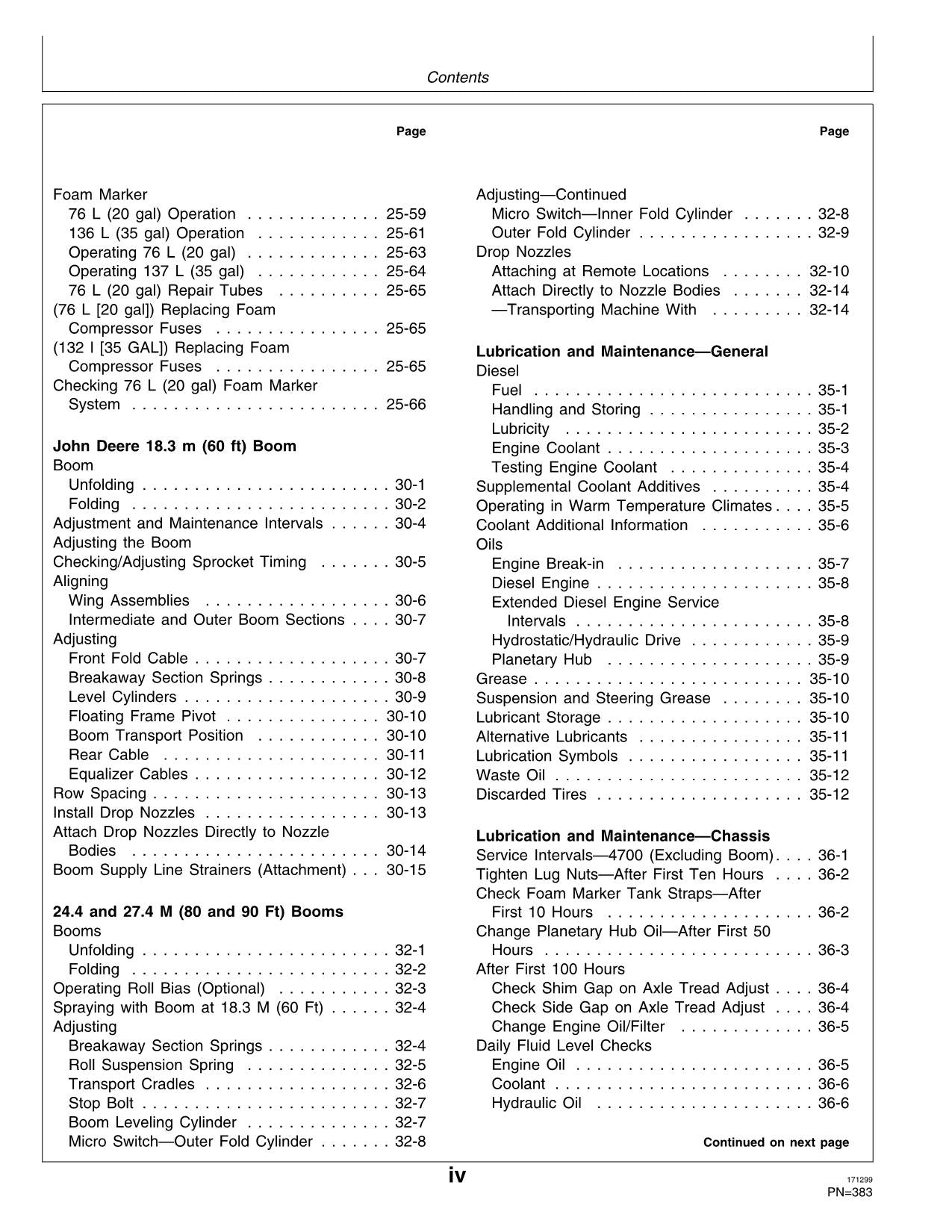 JOHN DEERE 4700 SPRAYER OPERATORS MANUAL #1