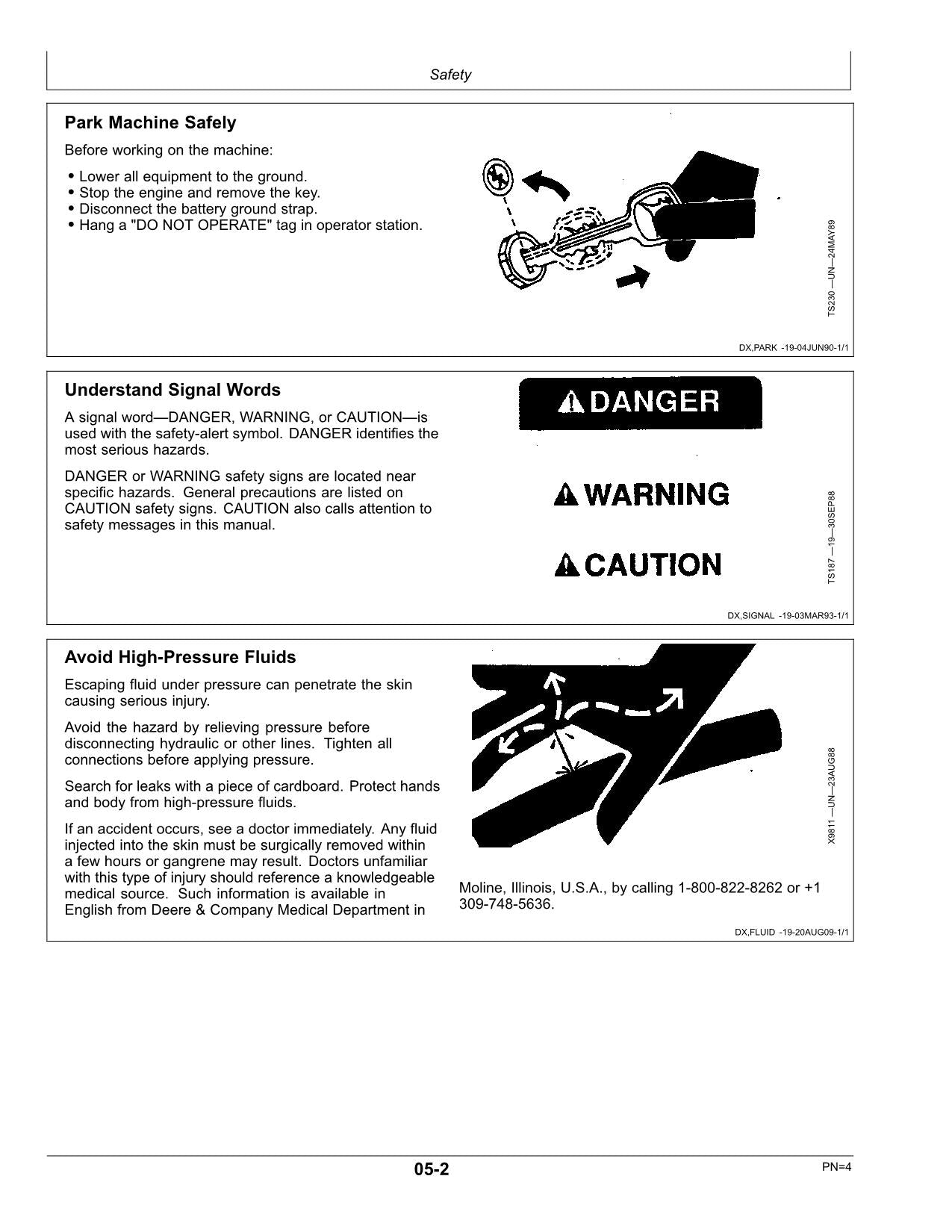 JOHN DEERE 4730 SPRAYER OPERATORS MANUAL