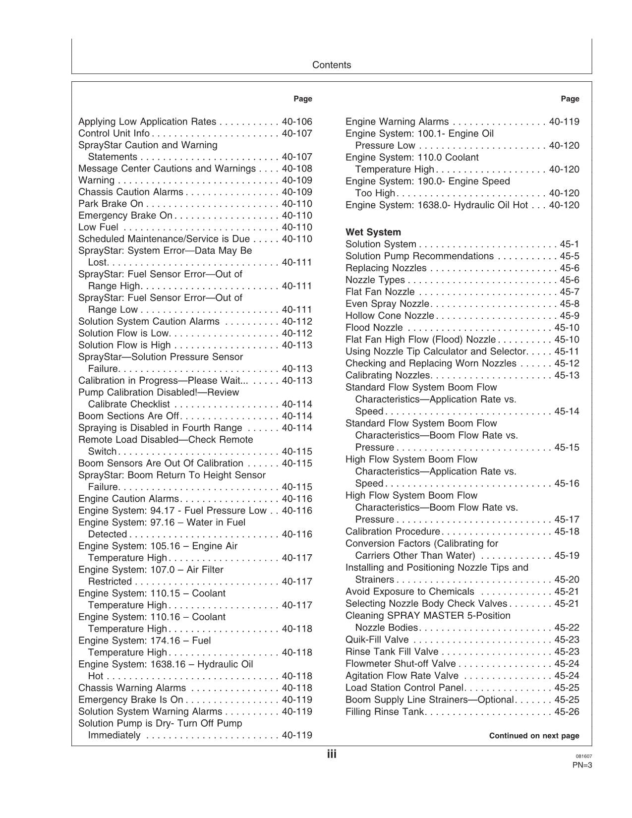 JOHN DEERE 4930 SPRAYER OPERATORS MANUAL #3