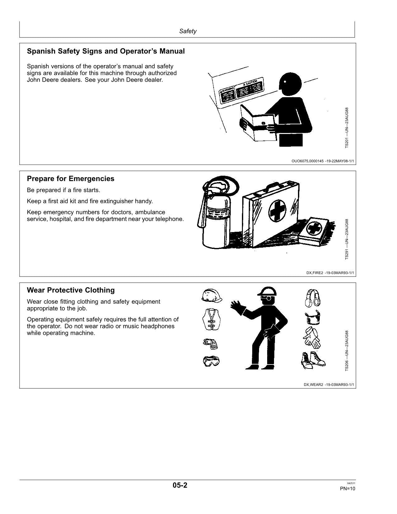 JOHN DEERE 4940 SPRAYER OPERATORS MANUAL