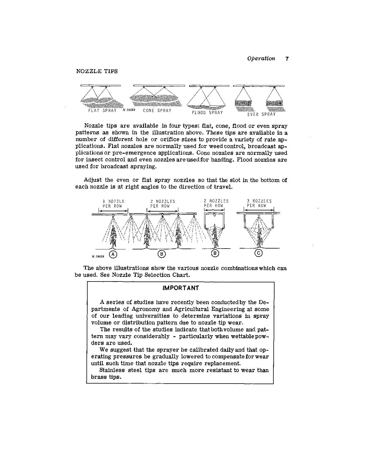 JOHN DEERE 50A SPRAYER OPERATORS MANUAL