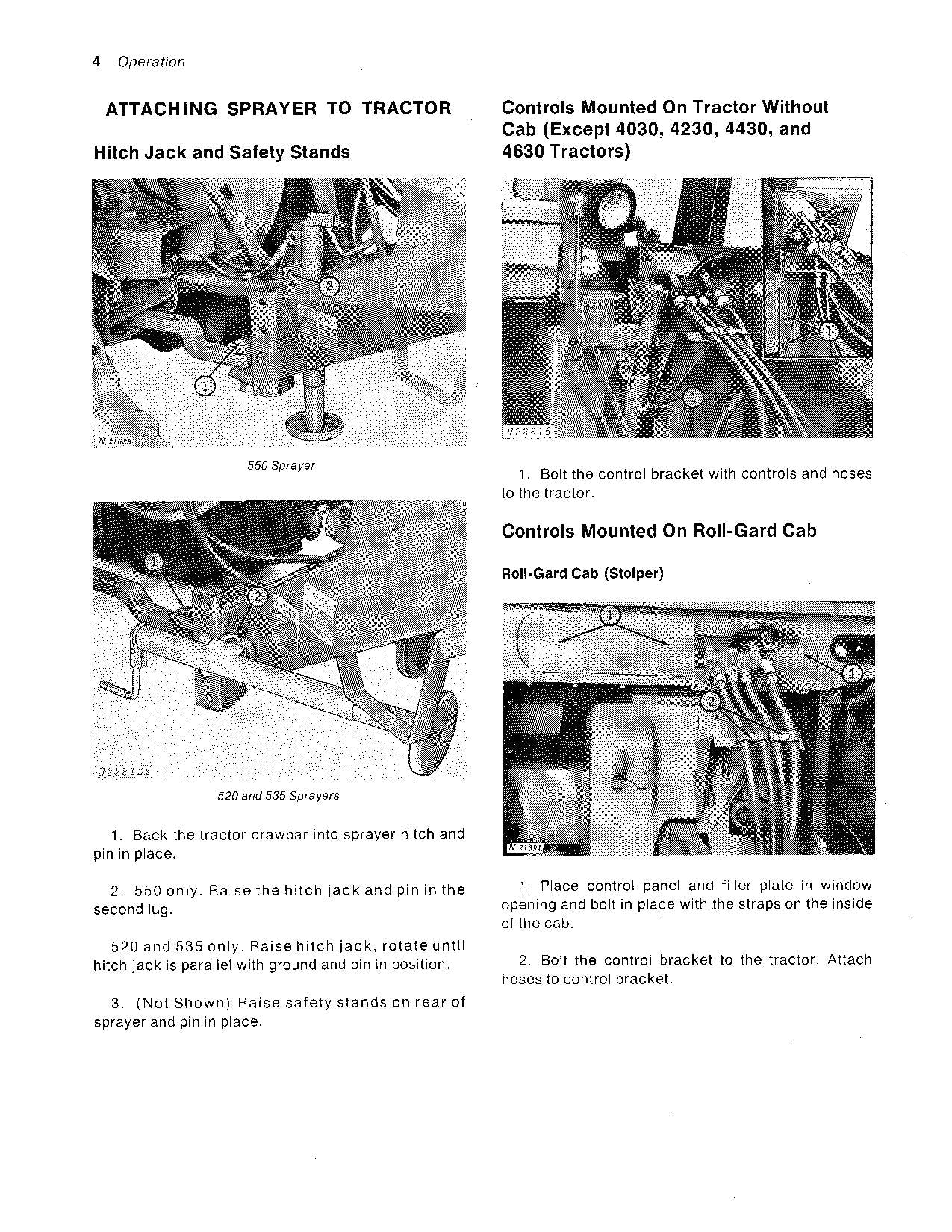 MANUEL D'UTILISATION DU PULVÉRISATEUR JOHN DEERE 520 535 550