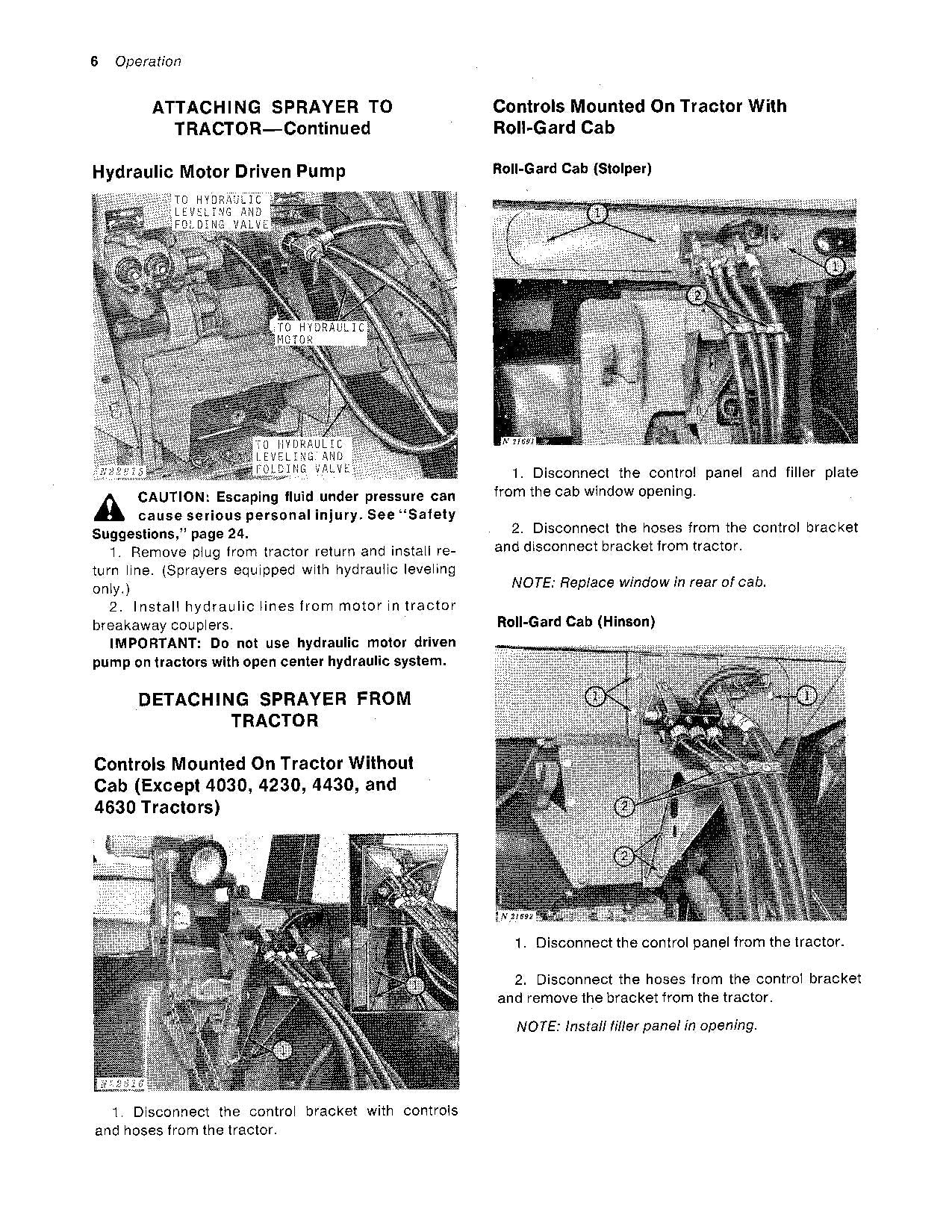 MANUEL D'UTILISATION DU PULVÉRISATEUR JOHN DEERE 520 535 550