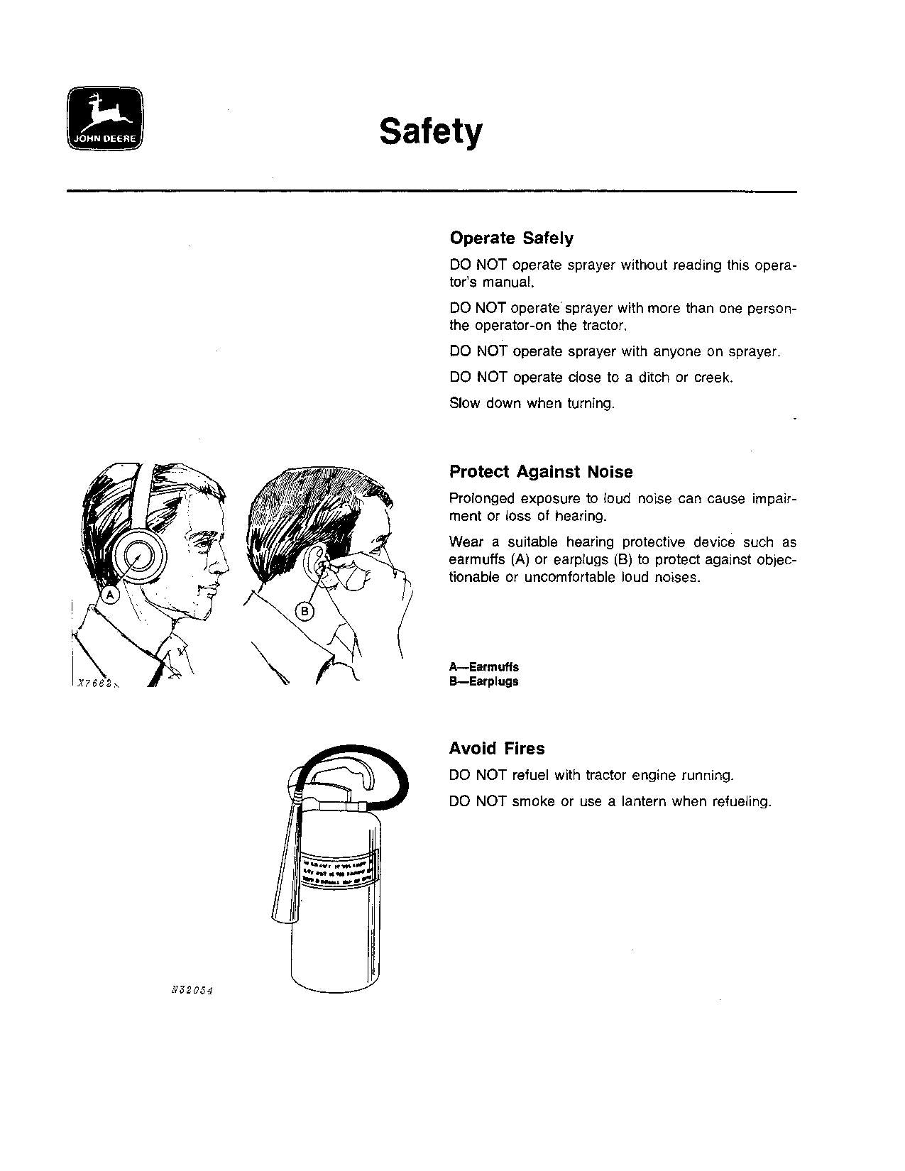 JOHN DEERE 535 550 SPRAYER OPERATORS MANUAL