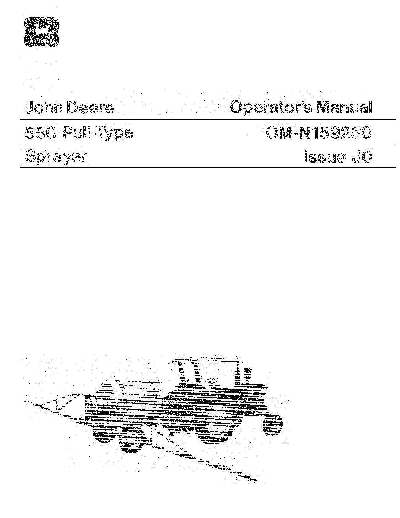 MANUEL D'UTILISATION DU PULVÉRISATEUR JOHN DEERE 550 #2