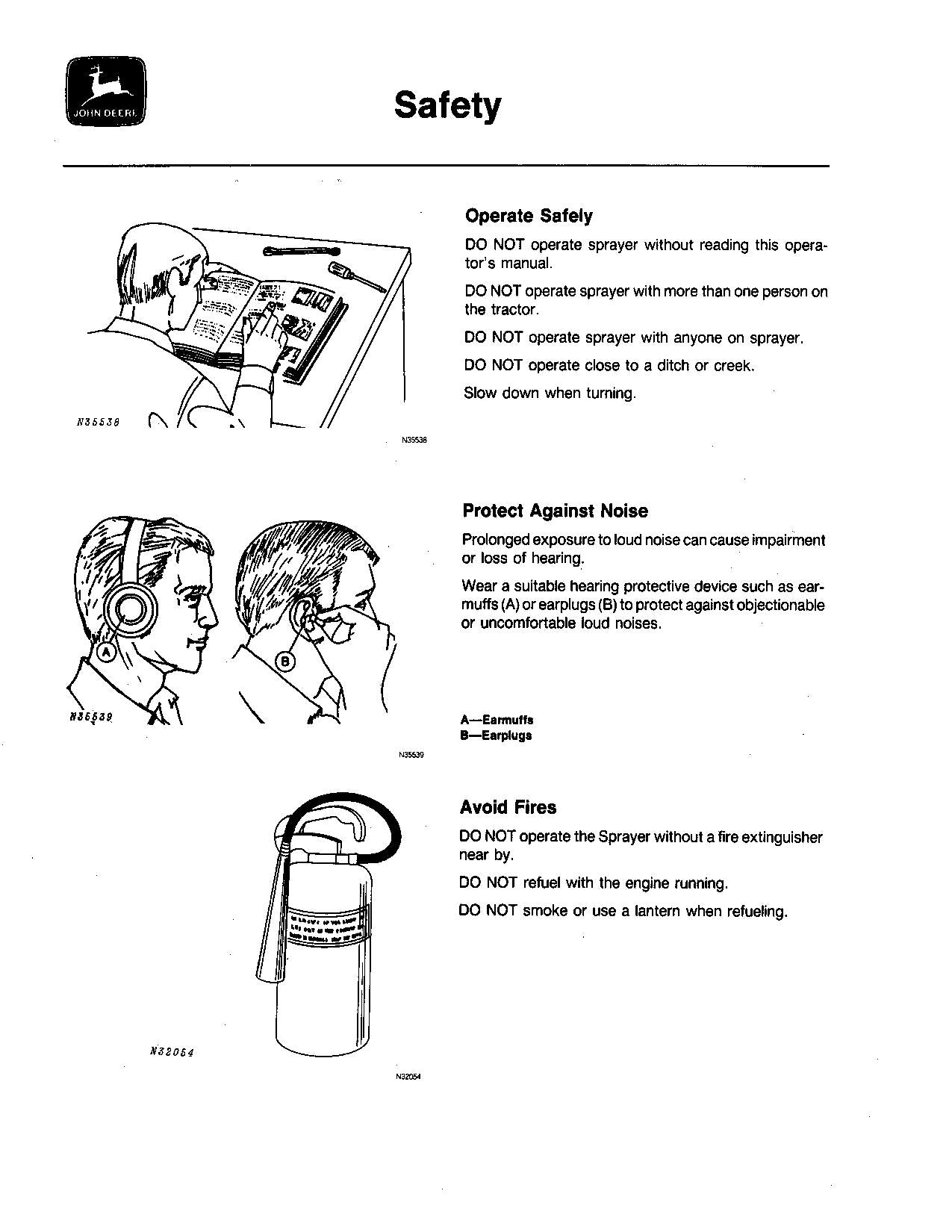 JOHN DEERE 550 SPRAYER OPERATORS MANUAL #3