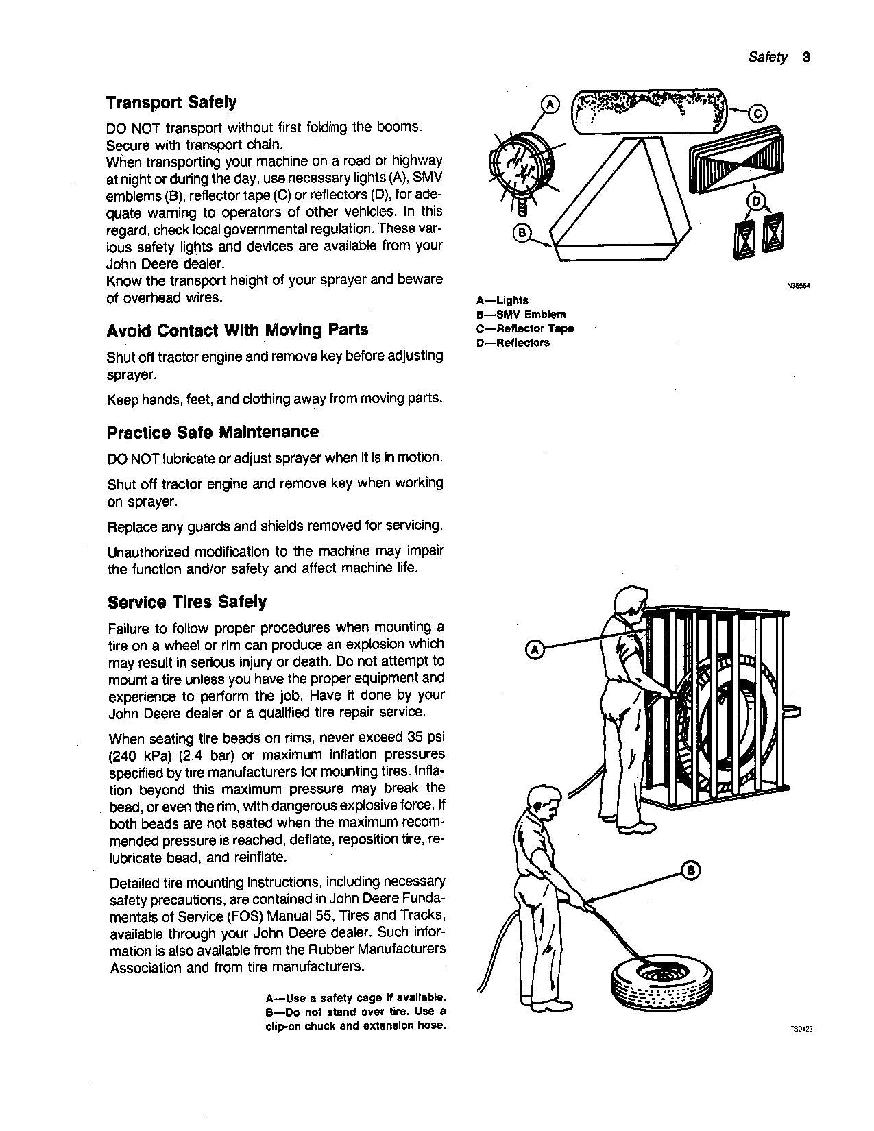 JOHN DEERE 550 SPRAYER OPERATORS MANUAL #3