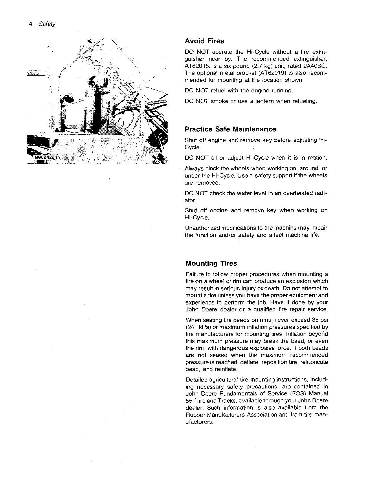 JOHN DEERE 6000 SPRAYER OPERATORS MANUAL #3