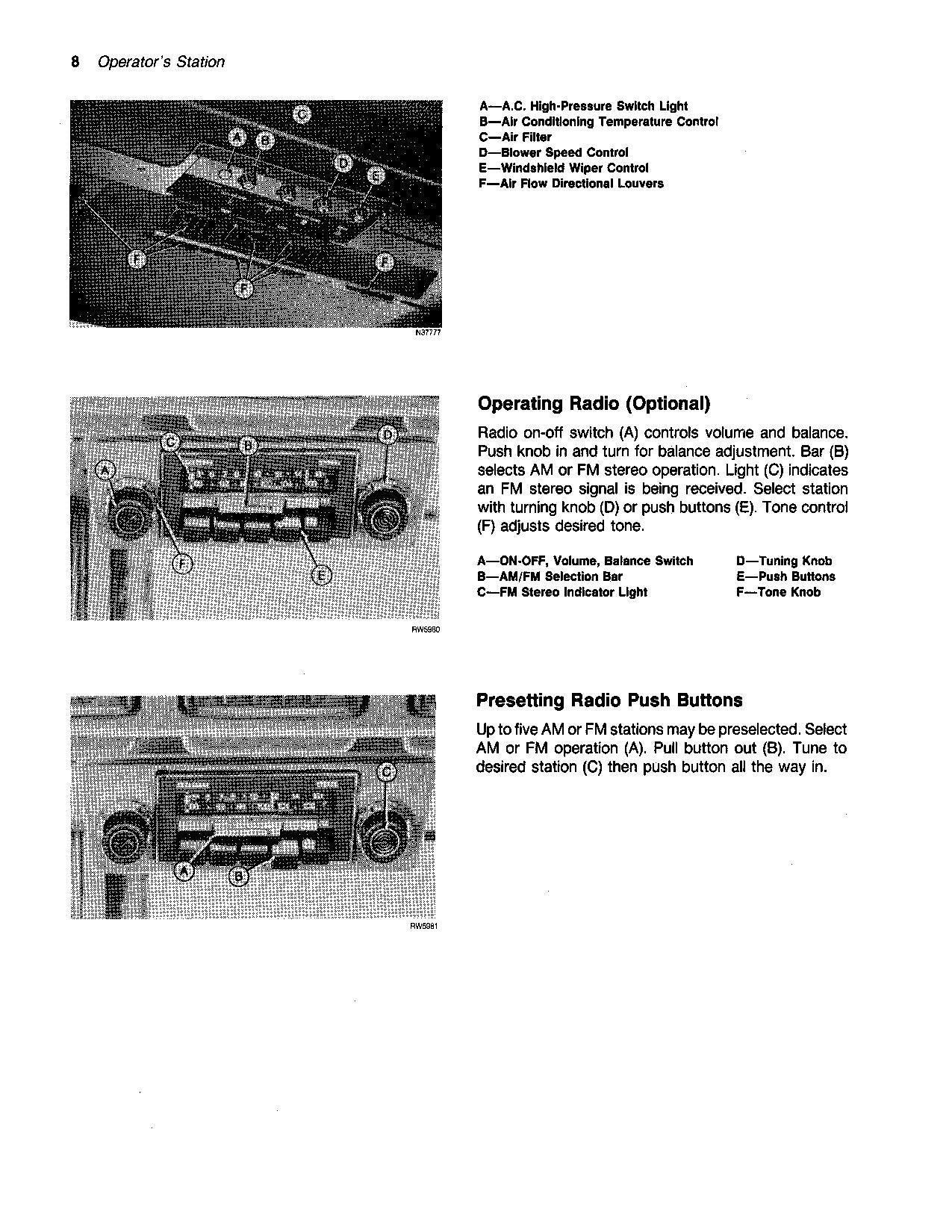 JOHN DEERE 6000 SPRAYER OPERATORS MANUAL #4