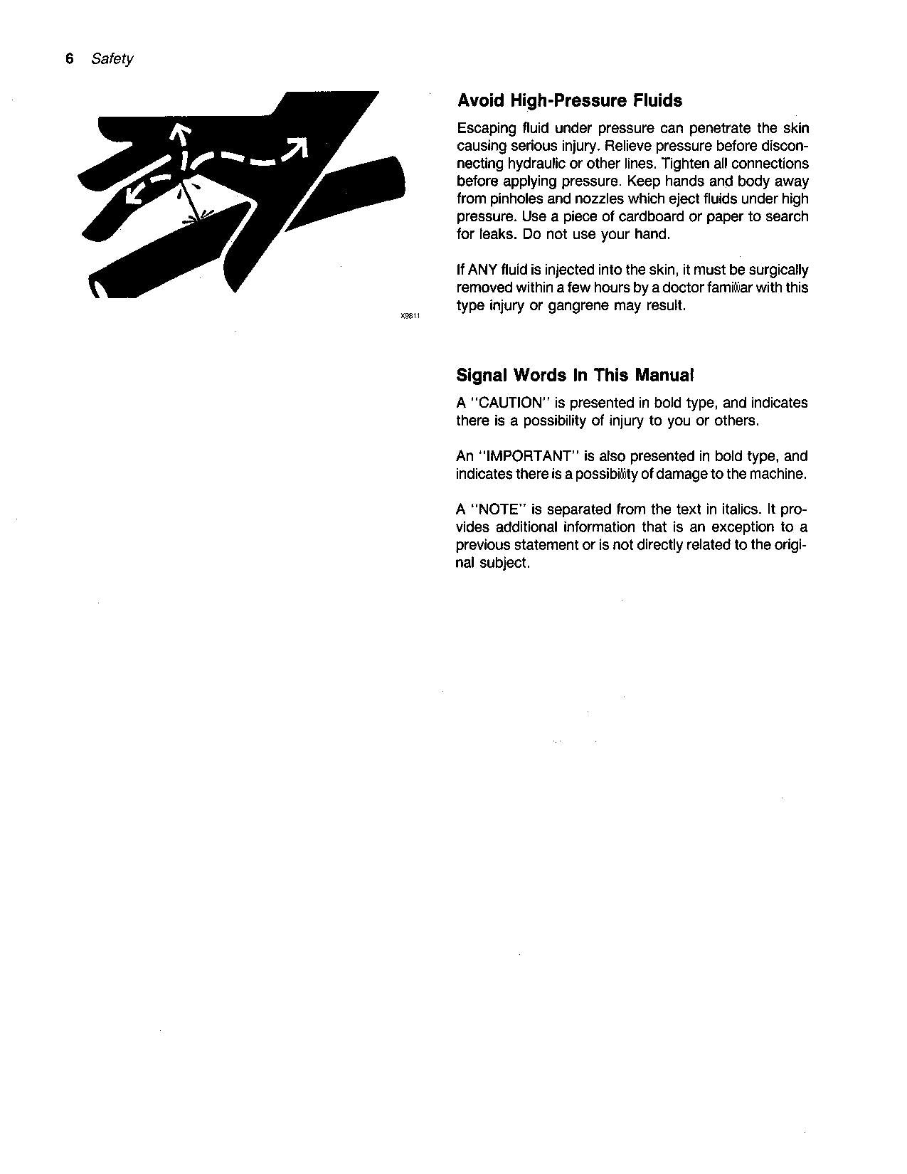 JOHN DEERE 6000 SPRAYER OPERATORS MANUAL #4