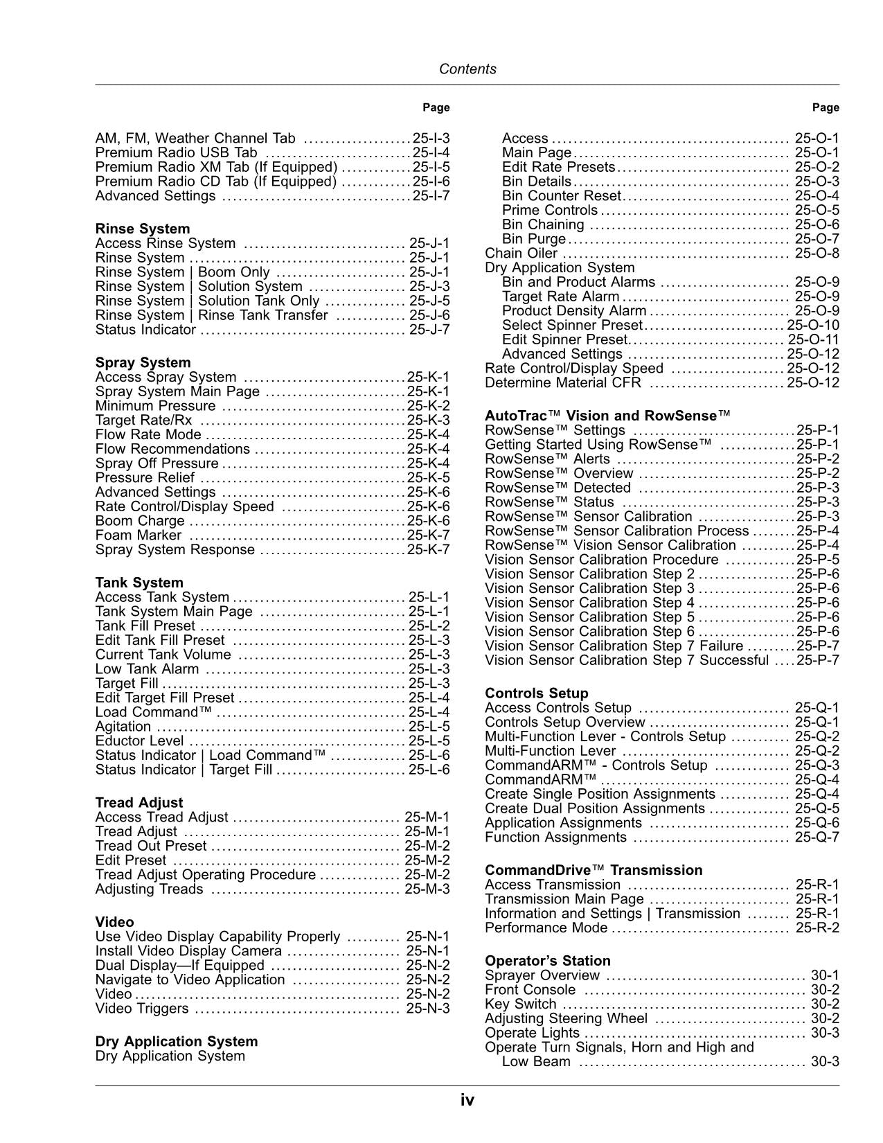 JOHN DEERE R4030  R4060  R4045  R4044  R4038 SPRAYER OPERATORS MANUAL