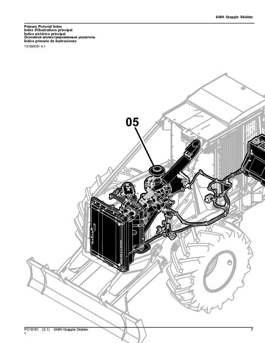 JOHN DEERE 648H SKIDDER PARTS CATALOG MANUAL