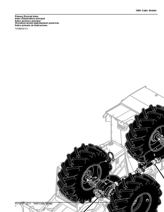 JOHN DEERE 540H SKIDDER ERSATZTEILKATALOGHANDBUCH #1