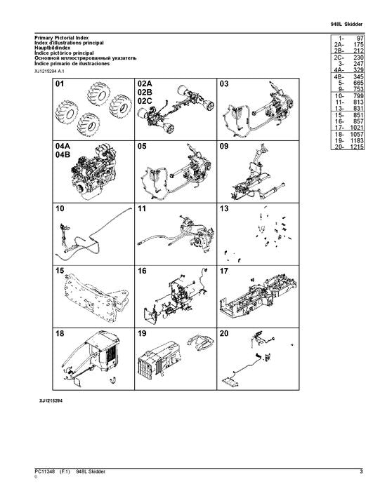 JOHN DEERE 948L SKIDDER ERSATZTEILKATALOGHANDBUCH #1