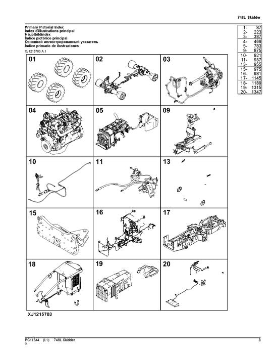 JOHN DEERE 748L SKIDDER PARTS CATALOG MANUAL #2