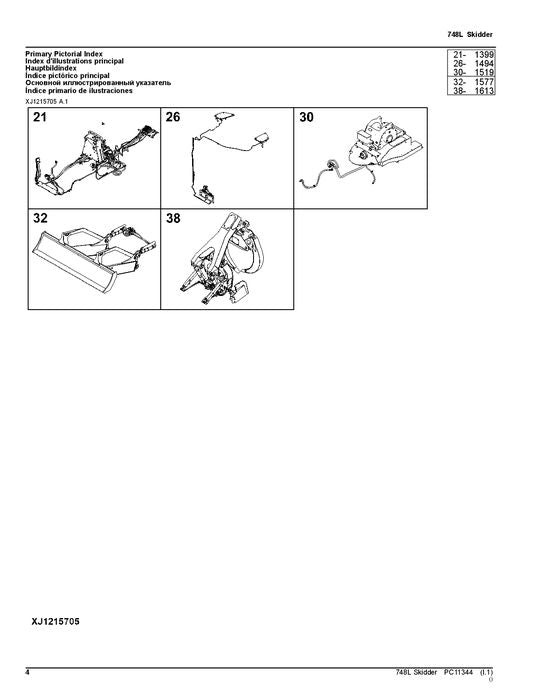 JOHN DEERE 748L SKIDDER PARTS CATALOG MANUAL #2