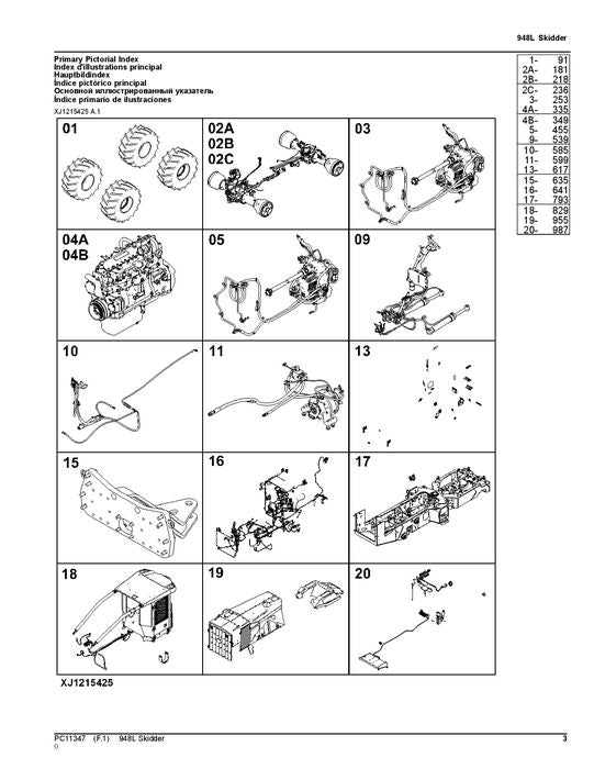 JOHN DEERE 948L SKIDDER ERSATZTEILKATALOGHANDBUCH #2