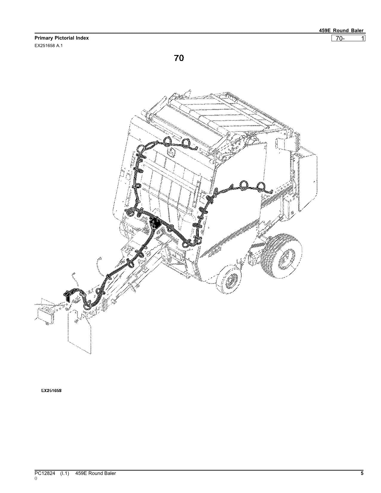 JOHN DEERE 336 SQUARE BALER PARTS CATALOG MANUAL