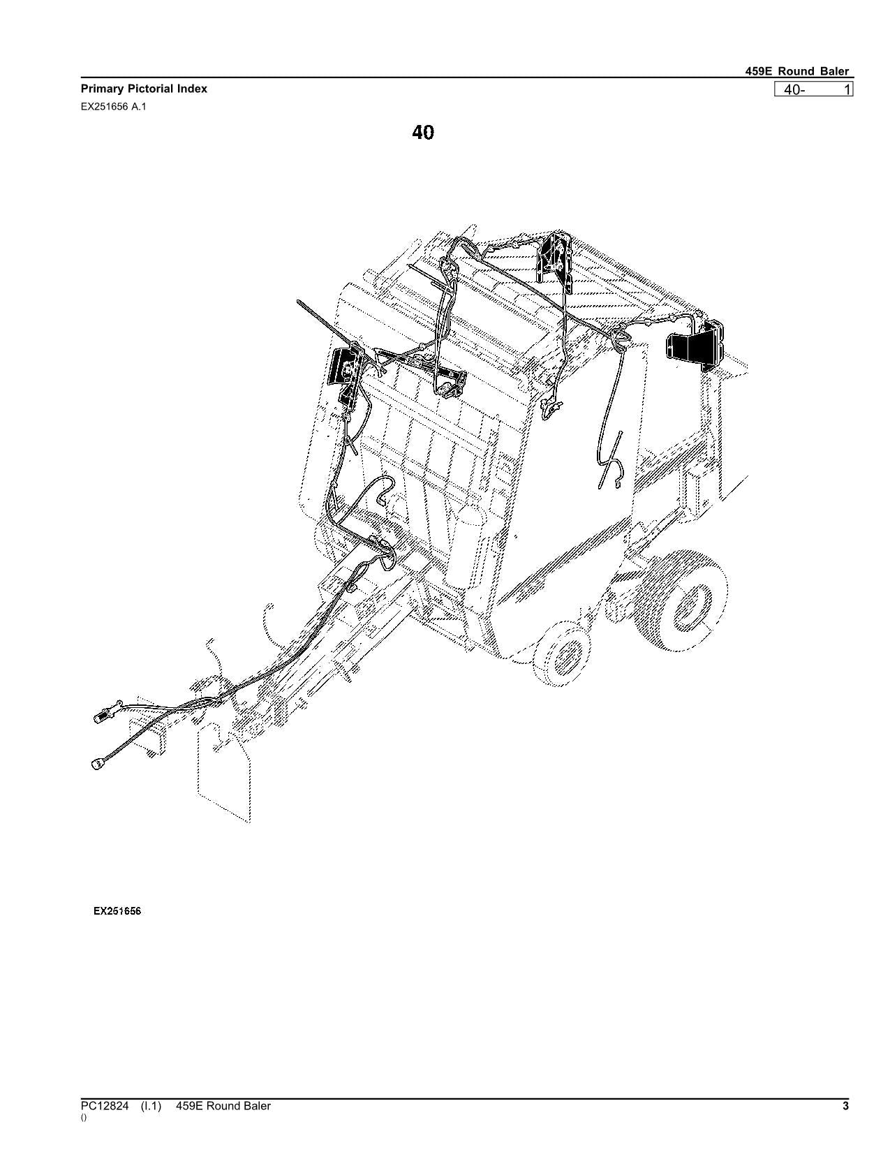 JOHN DEERE 336 SQUARE BALER PARTS CATALOG MANUAL