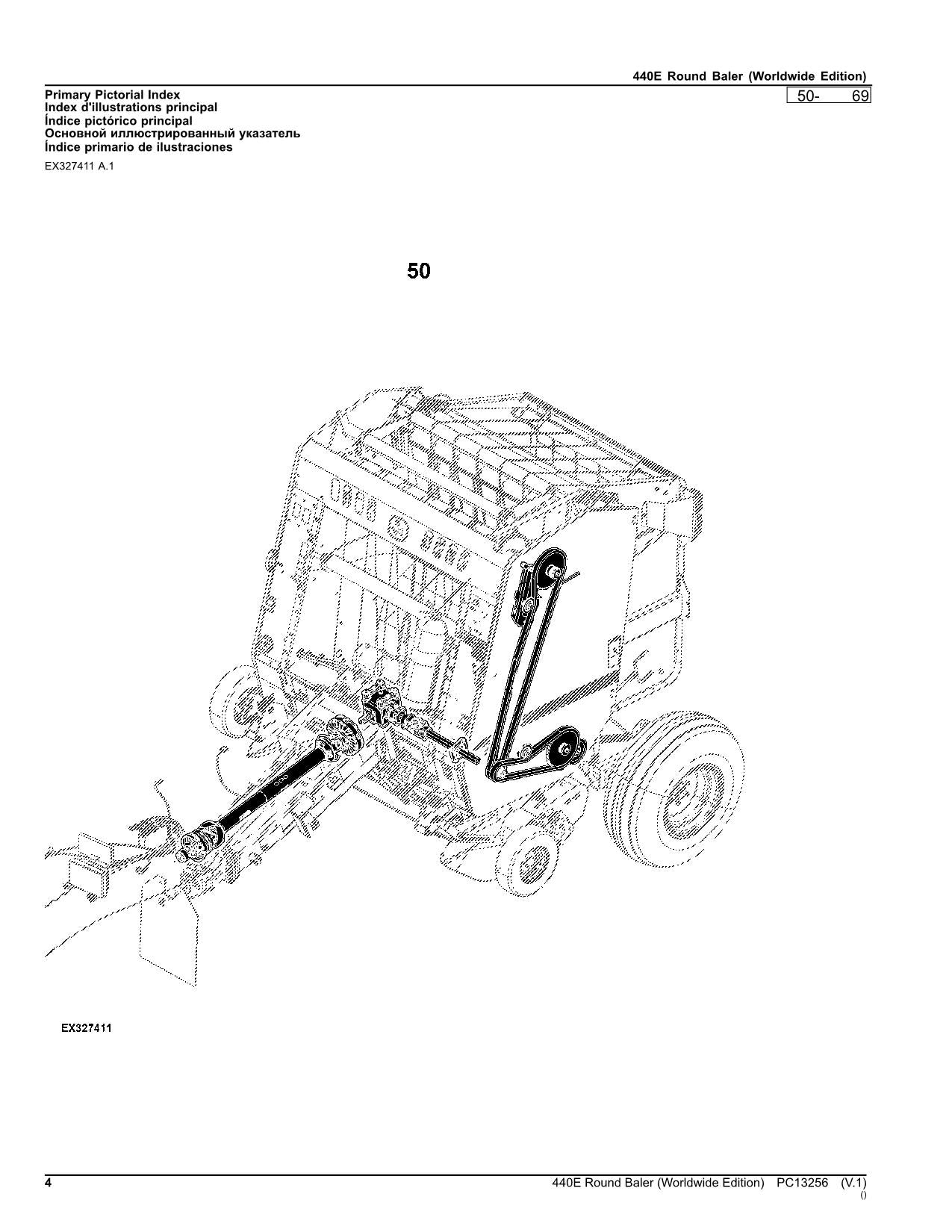 MANUEL DU CATALOGUE DES PIÈCES DE LA PRESSE À PRESSES RONDES JOHN DEERE 440E