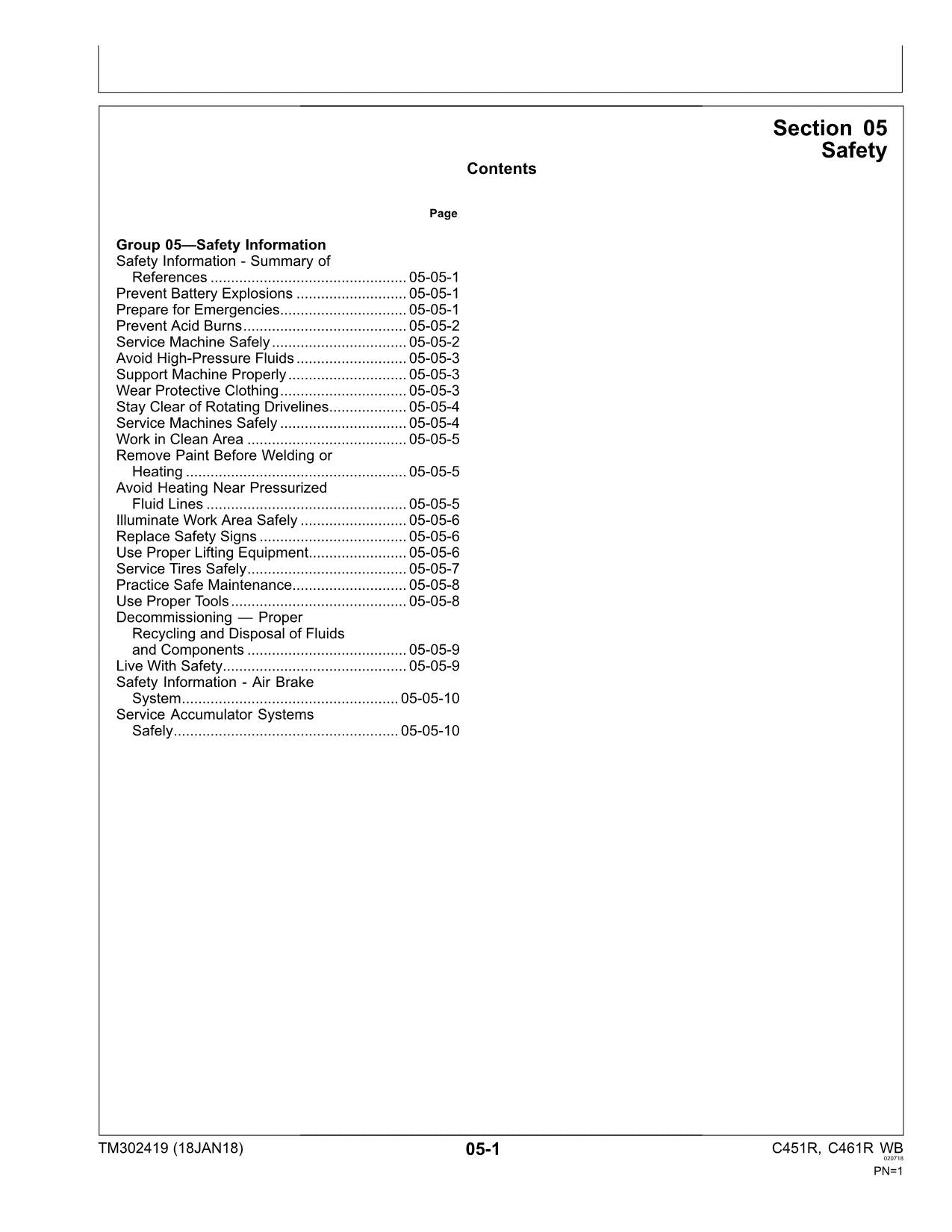 JOHN DEERE C451R C461R BALLENPRESSE REPARATUR-SERVICEHANDBUCH