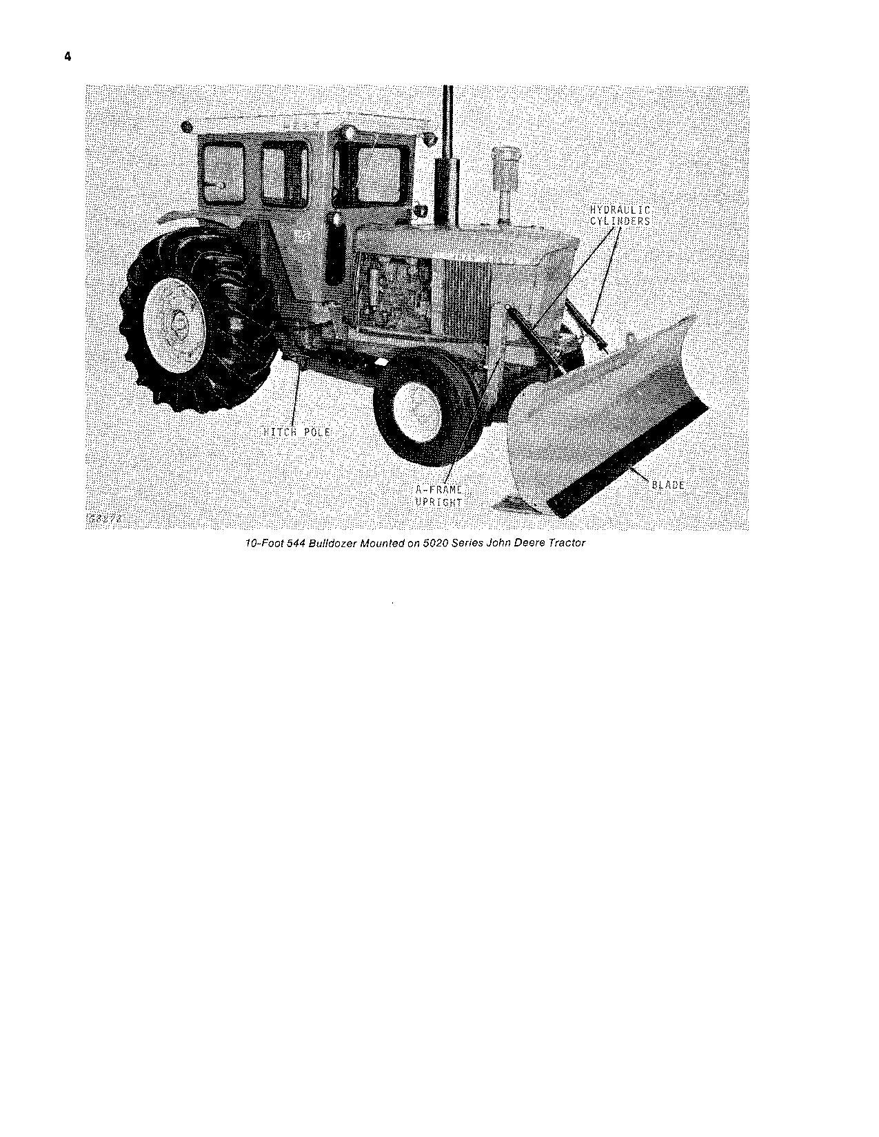 JOHN DEERE 524 534 544 AGRICULTURAL BULLDOZER OPERATORS MANUAL