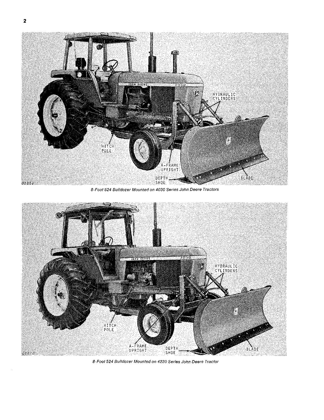 JOHN DEERE 524 534 544 AGRICULTURAL BULLDOZER OPERATORS MANUAL