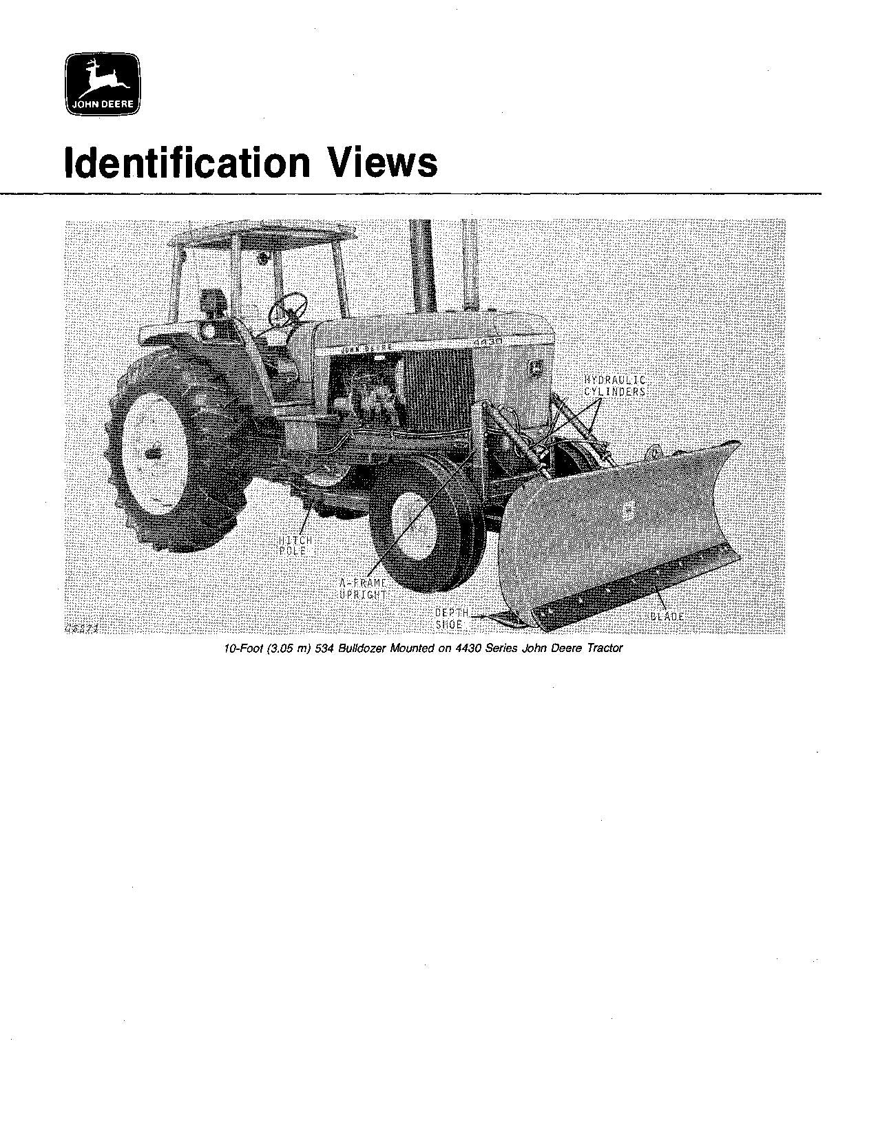 JOHN DEERE 534 544 AGRICULTURAL BULLDOZERS OPERATORS MANUAL #2