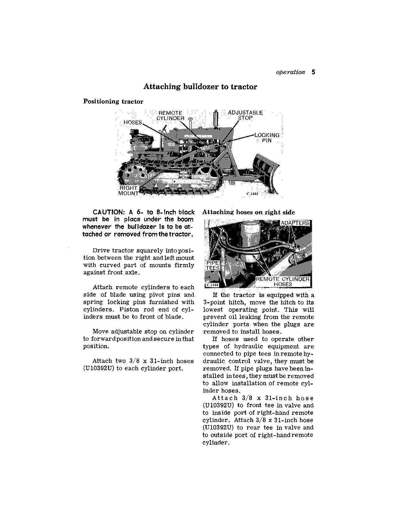 JOHN DEERE 76 ANGLING BULLDOZER OPERATORS MANUAL