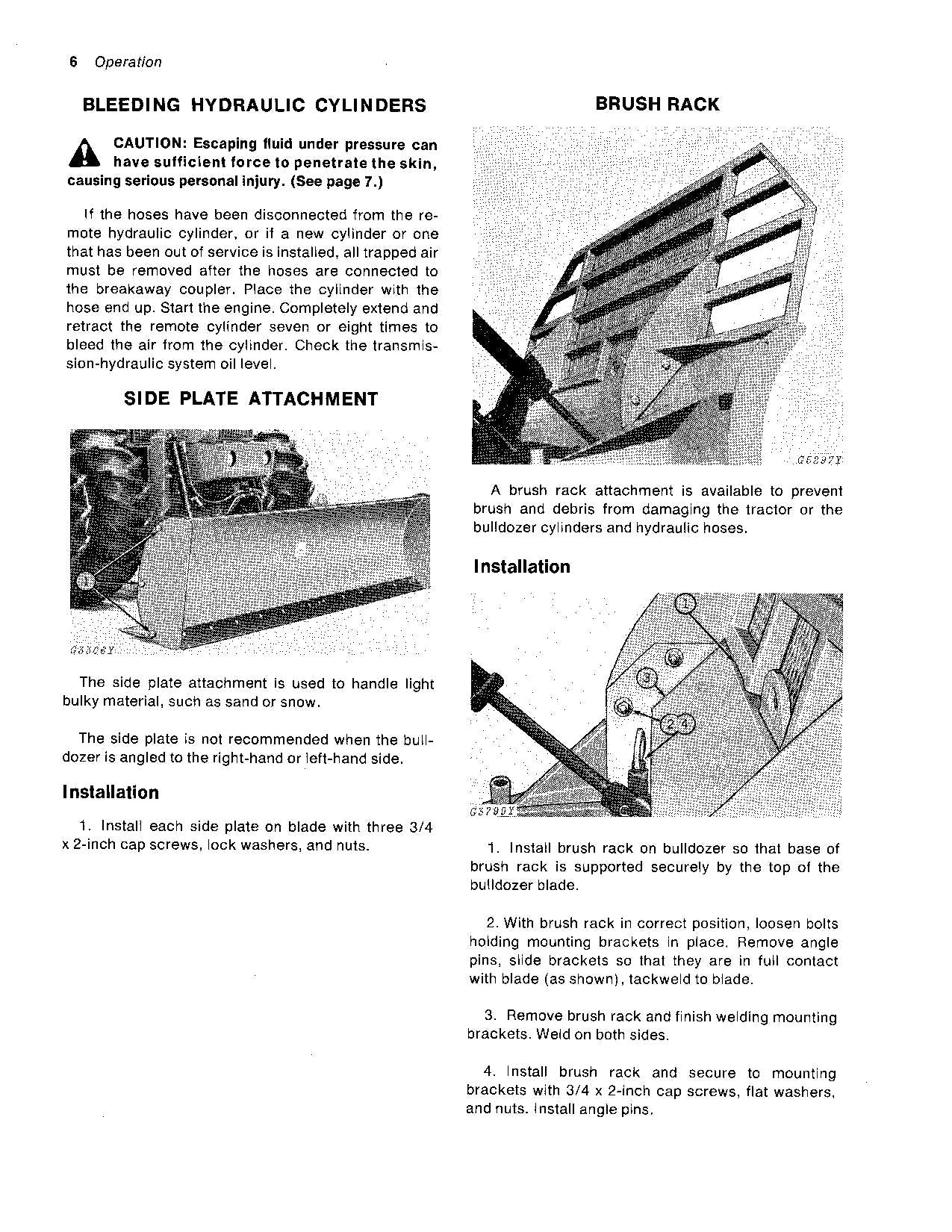 JOHN DEERE 763 BULLDOZER OPERATORS MANUAL