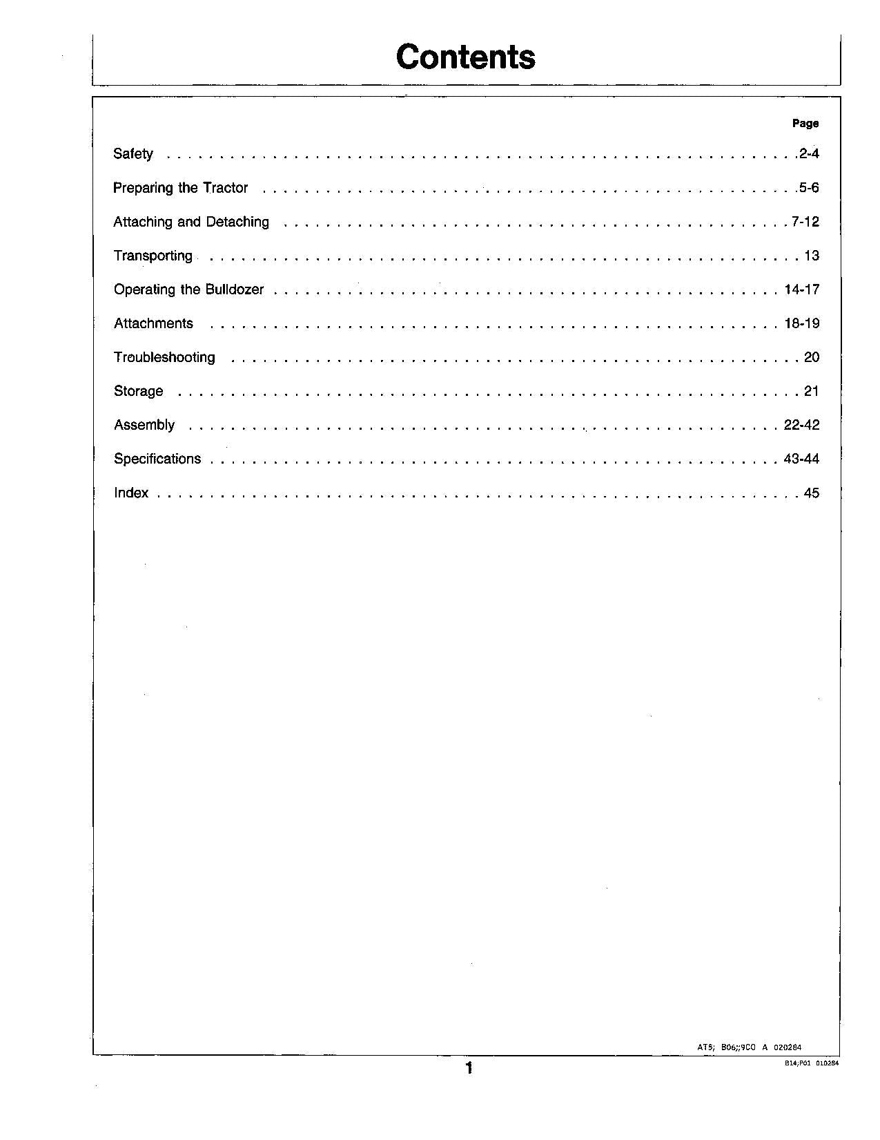 JOHN DEERE 855 AG BULLDOZERS OPERATORS MANUAL