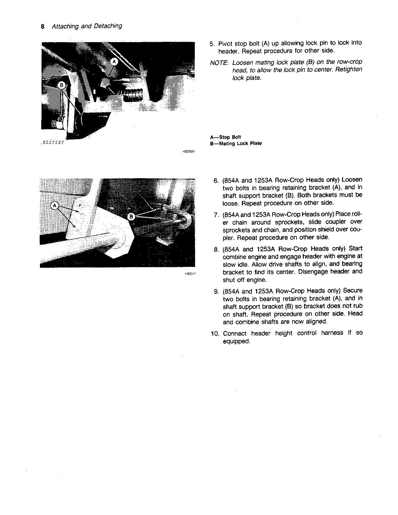 MANUEL D'UTILISATION DE L'ÉPAVEUSE JOHN DEERE 453A 454A 653A 654A 853A 655A 854A 1253A