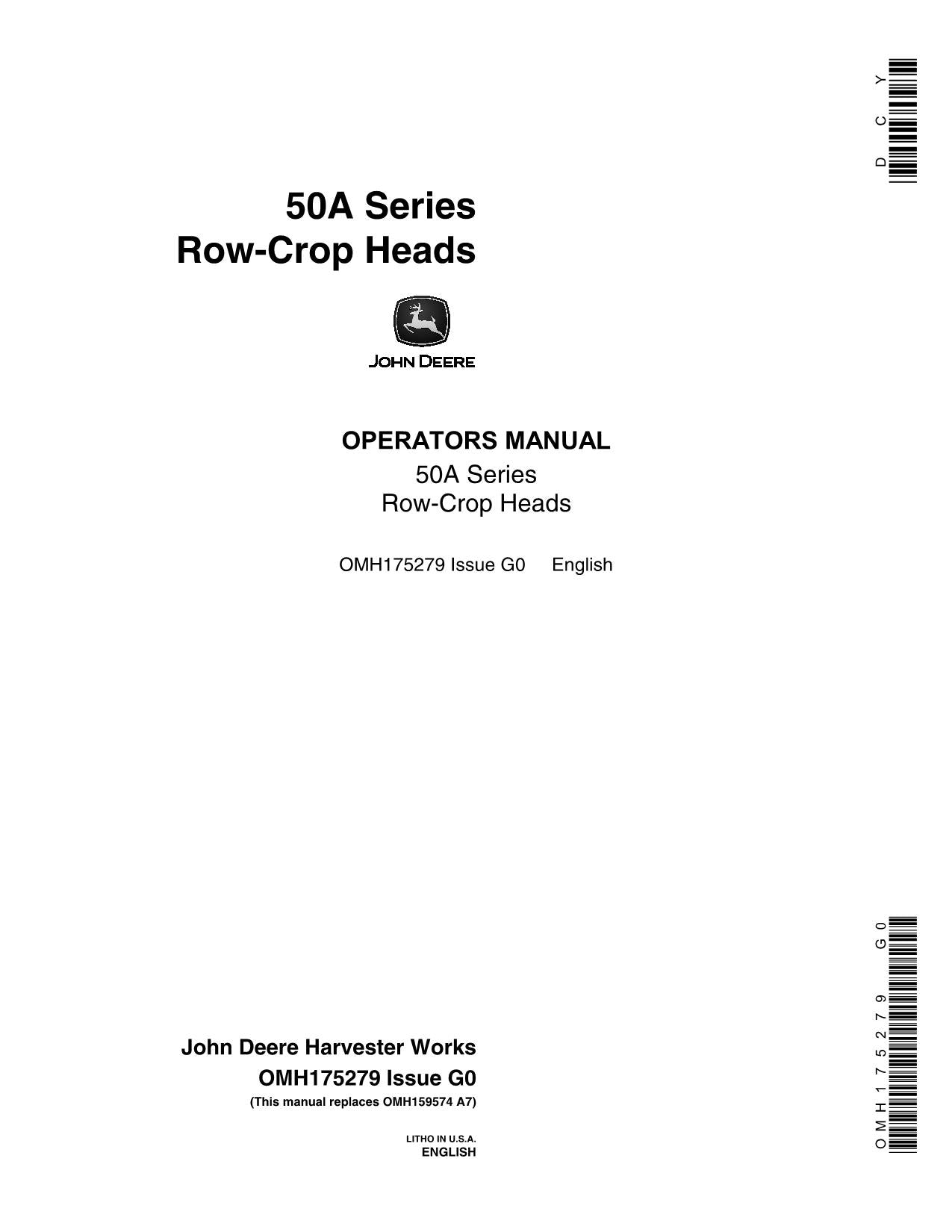 MANUEL D'UTILISATION DE L'ÉPAVEUSE STS JOHN DEERE 653A 853A 9550 6620 9450 9650 9650