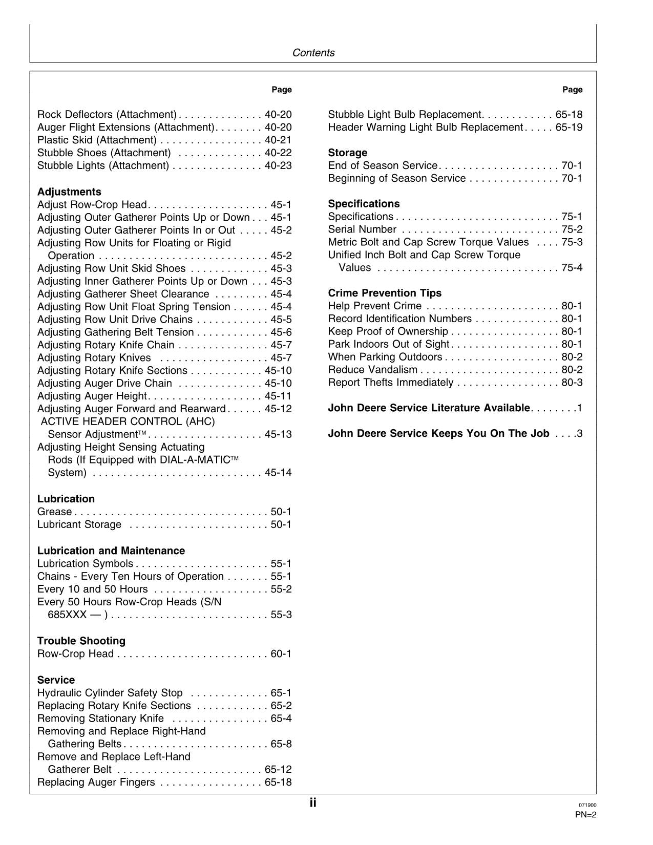 MANUEL D'UTILISATION DE L'ÉPAVEUSE STS JOHN DEERE 653A 853A 9550 6620 9450 9650 9650