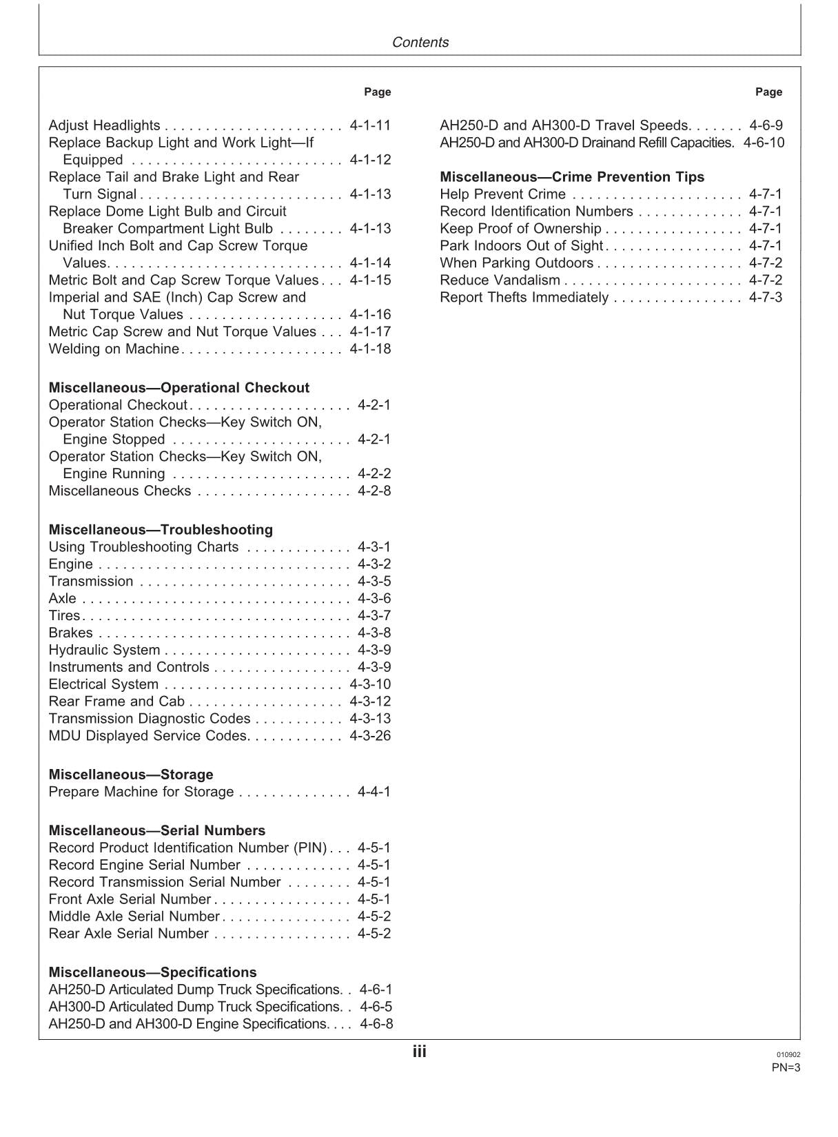 HITACHI AH250 AH300D Muldenkipper - Wartungs- und Bedienungsanleitung