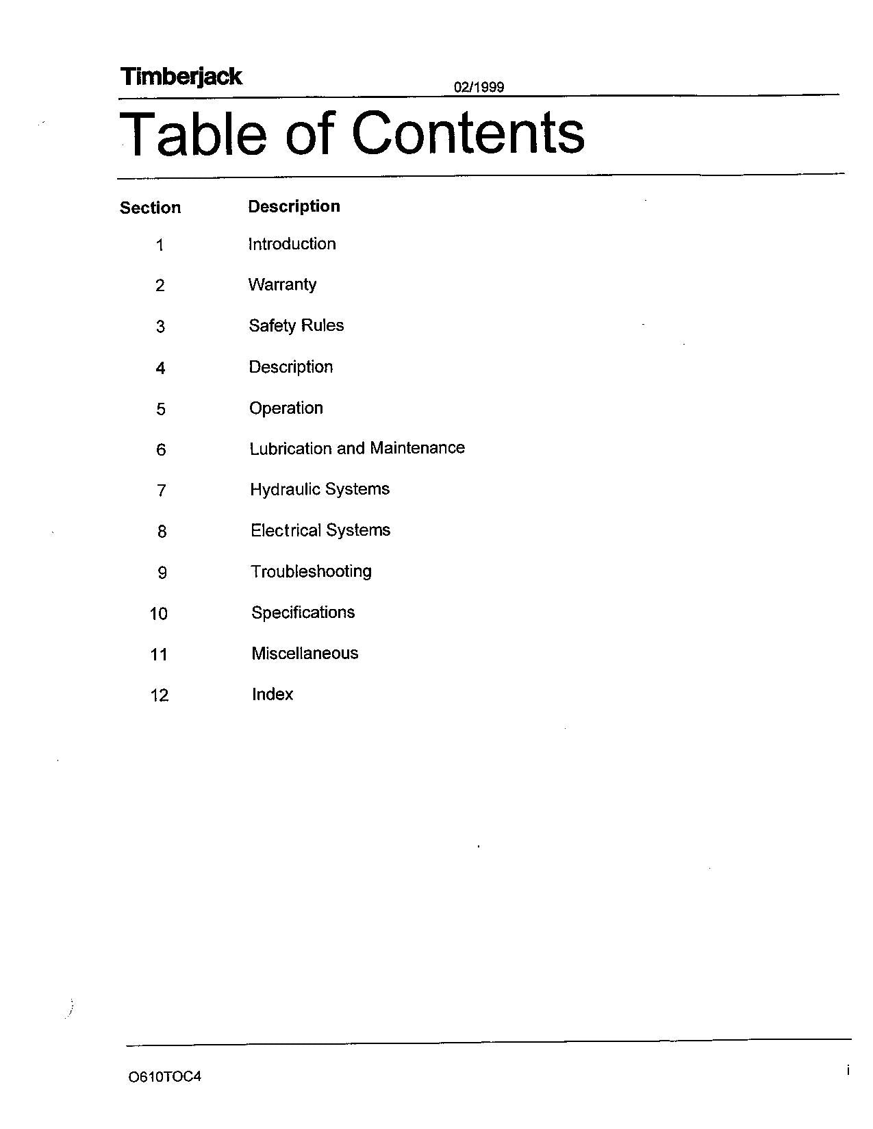 JOHN DEERE 610 FORWARDER OPERATORS MANUAL #2