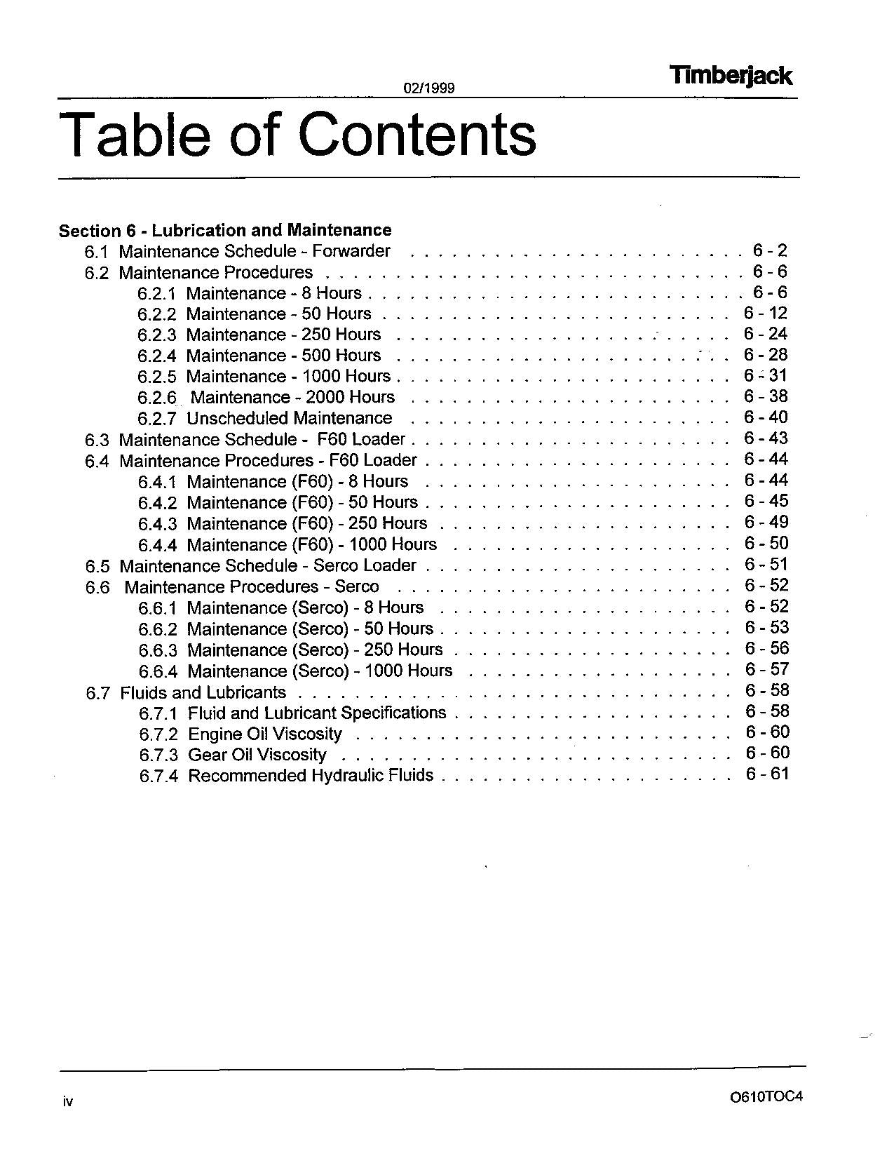 JOHN DEERE 610 FORWARDER OPERATORS MANUAL #2