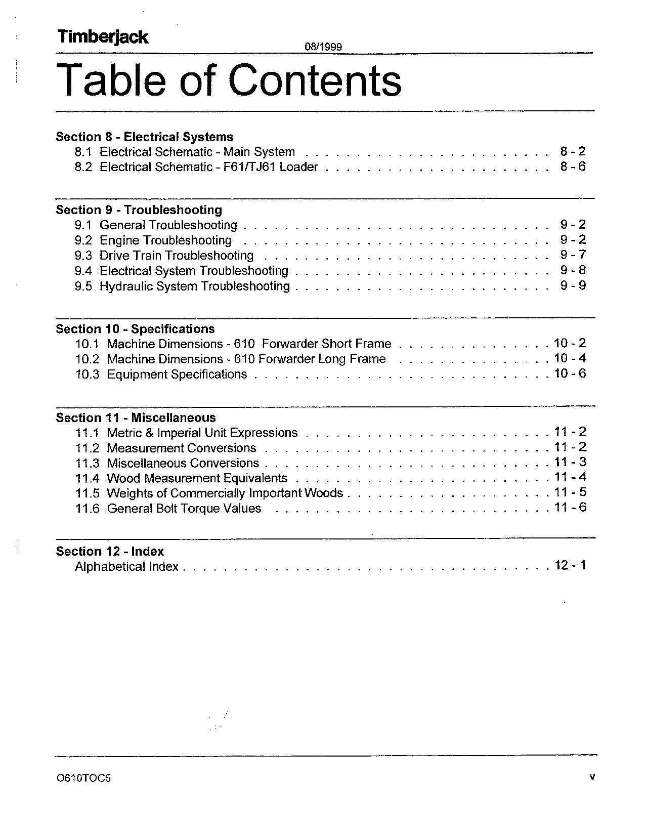 JOHN DEERE 610 FORWARDER OPERATORS MANUAL #3