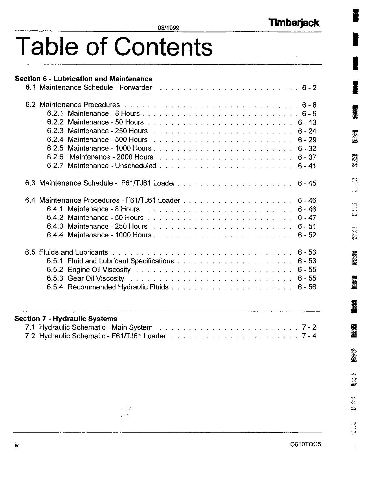 JOHN DEERE 610 FORWARDER OPERATORS MANUAL #3